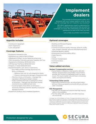 Implement Dealers Sell Sheet